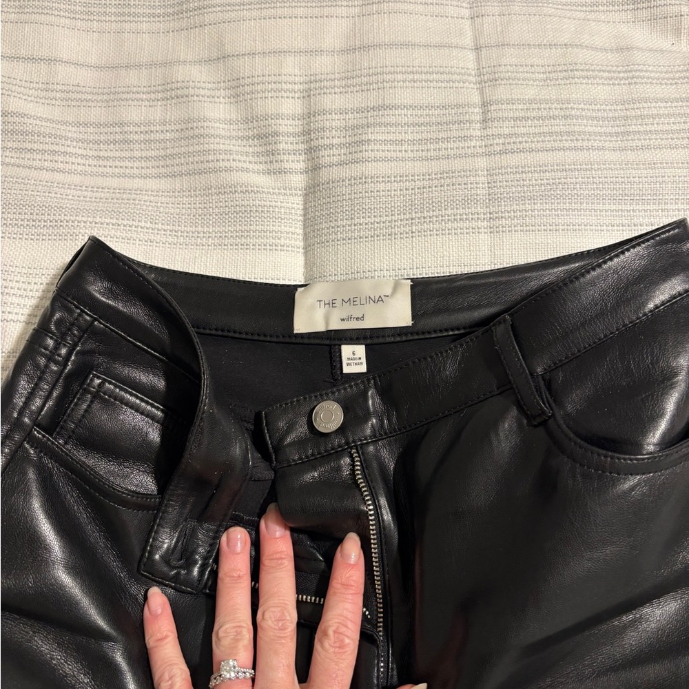 Wilfred The Melina Black Leather Pants